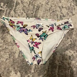 Multicolor Butterfly Bathing Suit Bottom